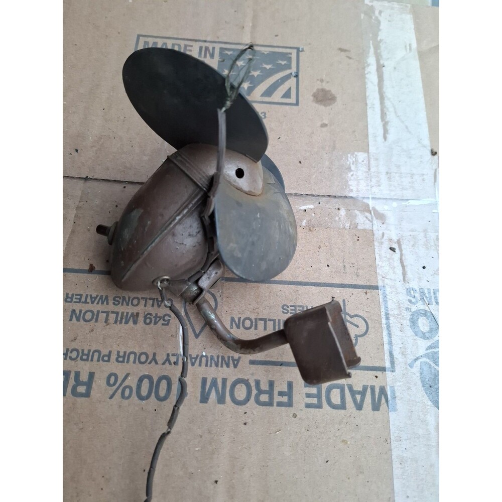 Vintage Art Deco Car Truck Bullet Dash Fan Defroster Rubber Blade 1930s 1940s